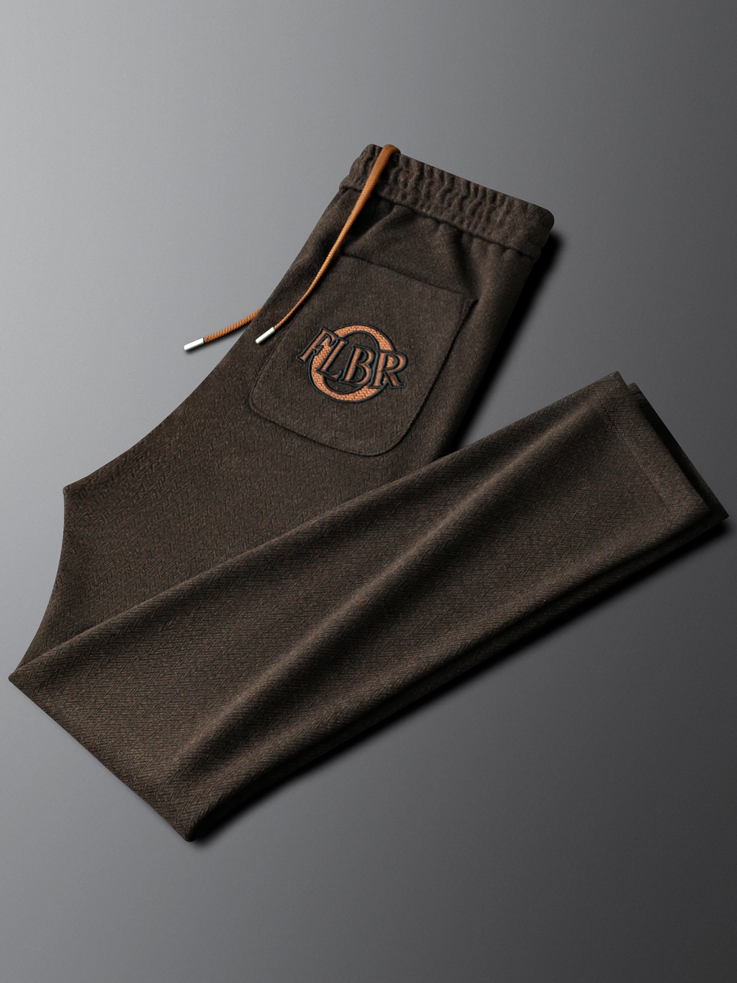 

Woolen Thermal Casual Pants Men's Slim Straight Leg Winter New Sle Spor Sweatpants Comfortable Casual Trousers