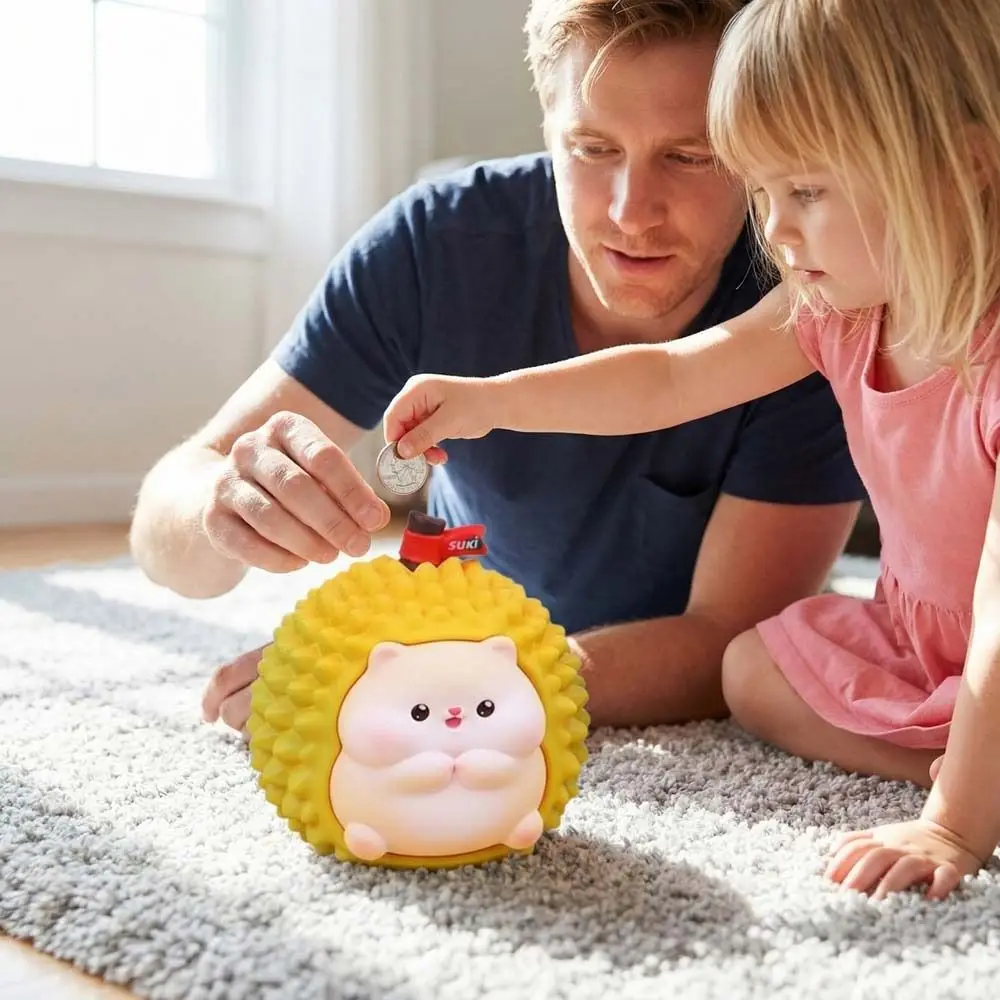 

Копилка-дуриан с защитой от падения, большая емкость, коллекционная модель