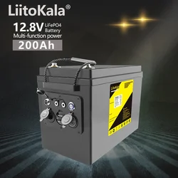 LiitoKala 12V 200Ah 300Ah LiFePO4 batteria 100Ah 120Ah 150Ah camper impermeabile Golf Cart batteria Off-Road Off-grid energia solare