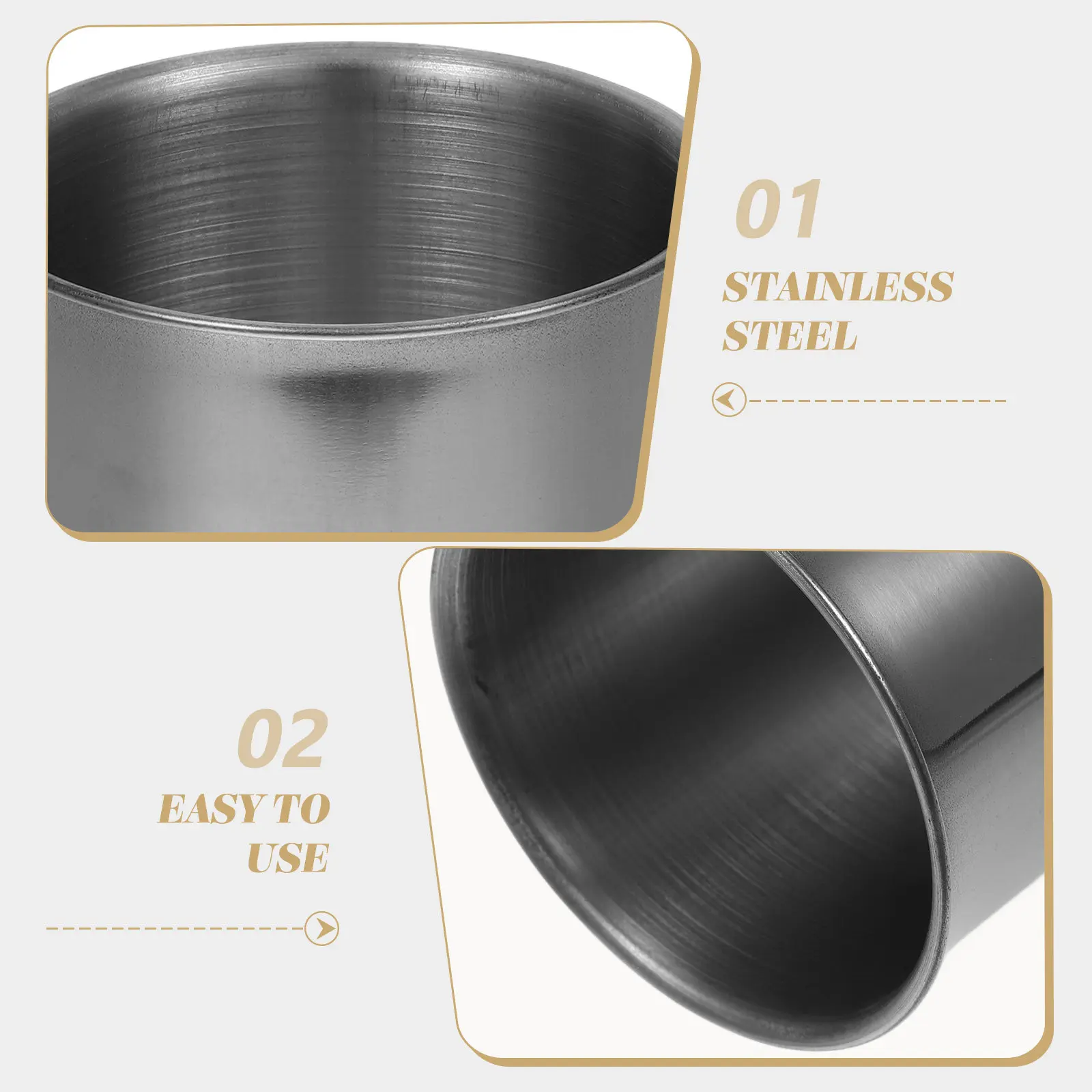 Stainless Steel Rice Cup 150Ml Multi-Use Measuring Cup for Rice Flour Syrup Beans Corn Storage Kitchen Cooking Gourmet Measuring