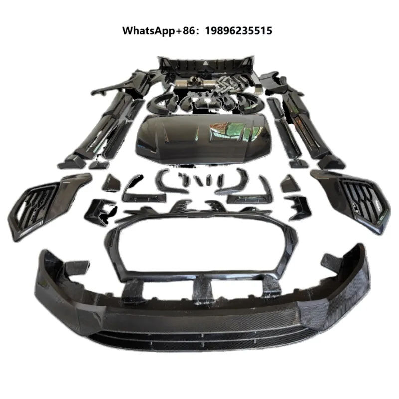 Suitable for RSQ8 Retrofit Upgrade M-type Carbon Fiber Front and Rear Bumpers,hood, Side Skirt Wheel Arch Body Kit