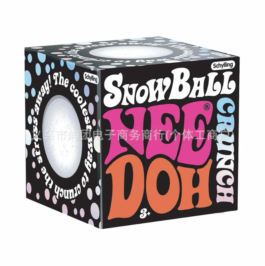 NeeDoh Schylling Inc Sensorischer Quietsch-Stressball Schneeball Quietsch-Stressball