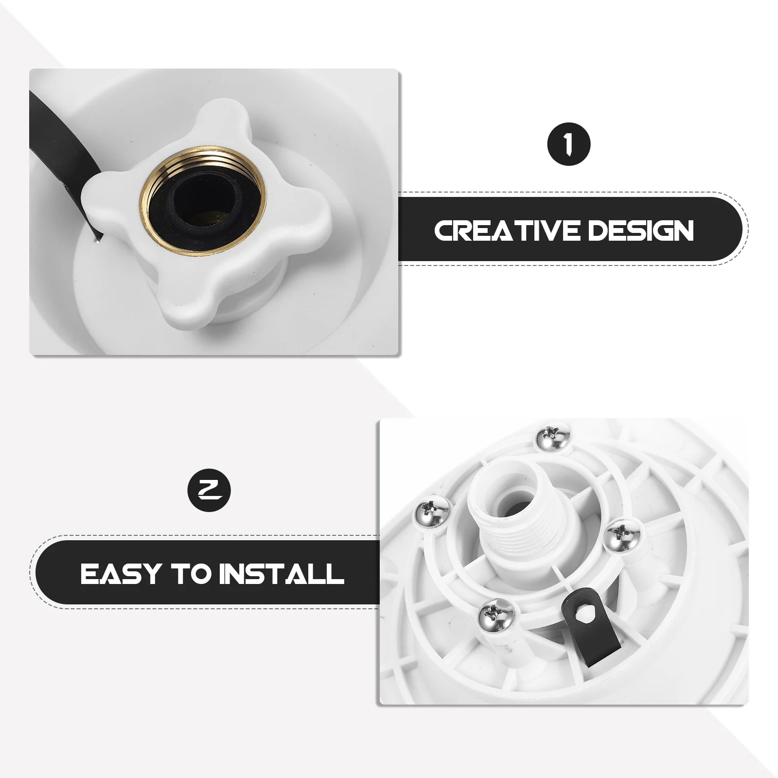 

Water Fill Inlet Cap For Trailer Marine Durable Pp Leakproof Design Stylish Replacement Inlet Valve Connector