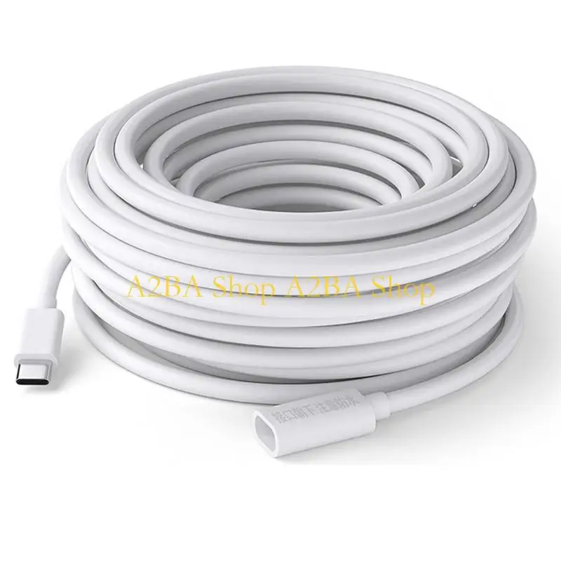 A2BA Weatherproof Type C Power Extension Cable Waterproof and Protected Power Cable Wire for All Outdoor Applications