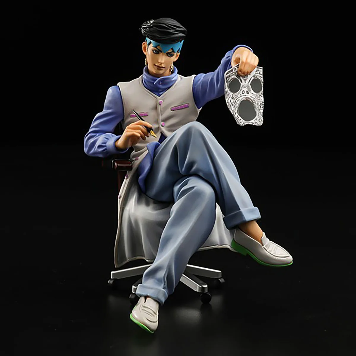 Original Sentinel JoJo's Bizarre Adventure Kishibe Rohan figure 11.5CM PVC Anime Action Figure Model Toys Fan benefits