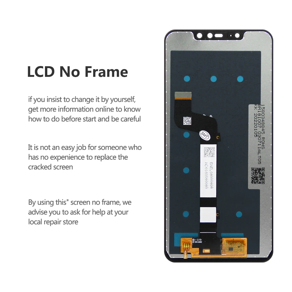 Screen For Xiaomi Redmi Note 6 Pro LCD Display Touch Screen Digitizer For Redmi Note6 Pro Display Assembly Replacement M1806E7TG