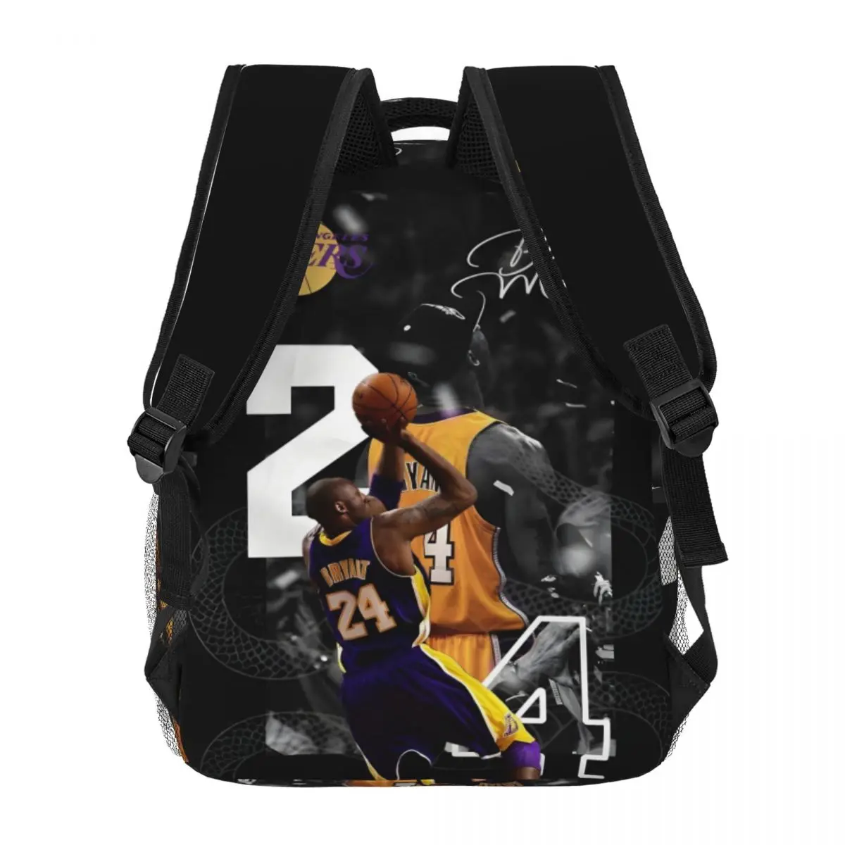 Kobe-Bryant Backpack for Men Women Fashion High School Hiking Travel Daypack College Shoulder Bag Outdoor 16in