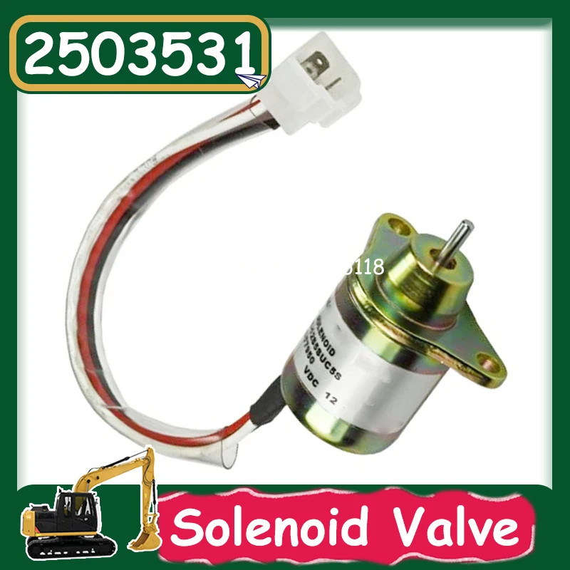 

Excavator Parts 12V Diesel Engine Stop Solenoid Valve 2503531