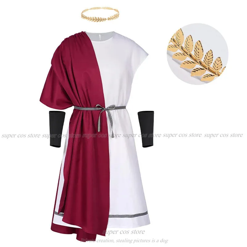 

CyAncient Greek Mythology Man Toga Halloween God Robe Cosplay Fancy Dress Rome Spartan Warrior Costume cosplay costumes