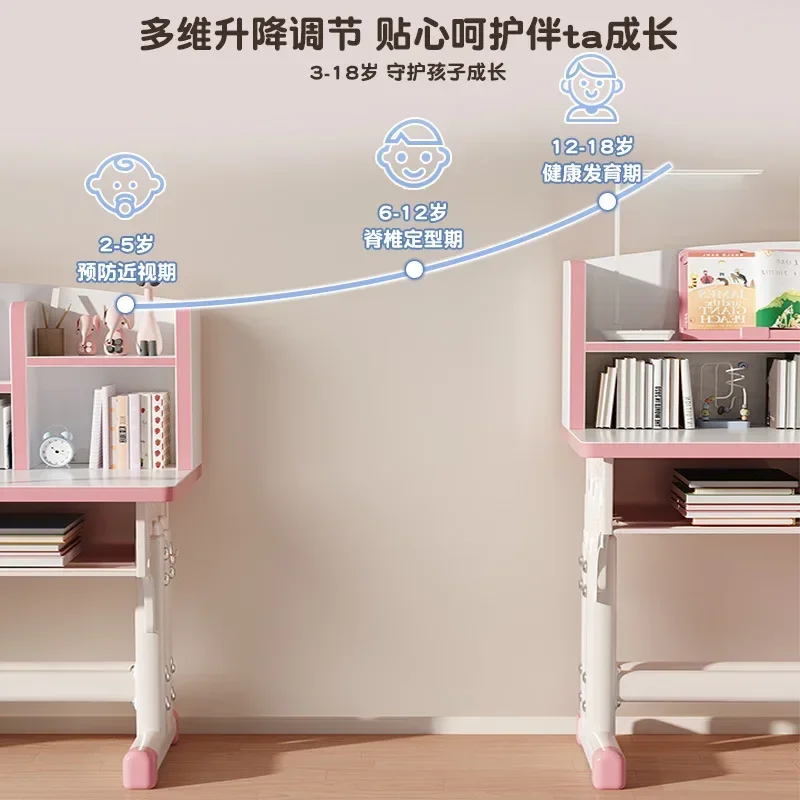 Study Table Home Bedroom Boys And Girls Writing Table Book Table Chair Set Primary School Children's Desk Lifting Desk