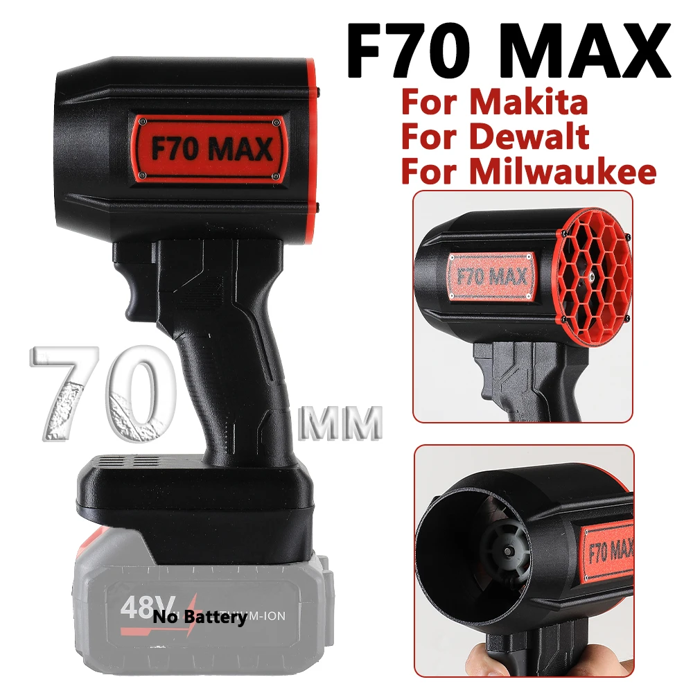 

70MM Powerful Air Blower F70 MAX Turbo Jet Fan for Makita Portable Turbo Jet Blower Fans For Milwaukee/Dewalt Dryer Dust Removal