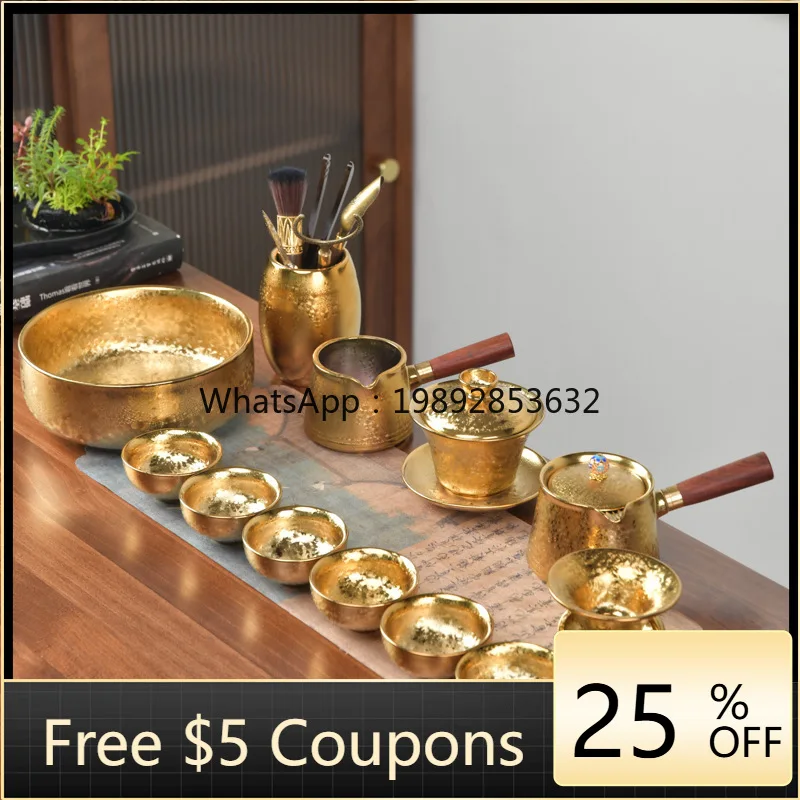 ZC Ceramic Jian Zhan Complete Kung Fu Tea Set Tianmu Tea Cup Teapot for Office and Home Use