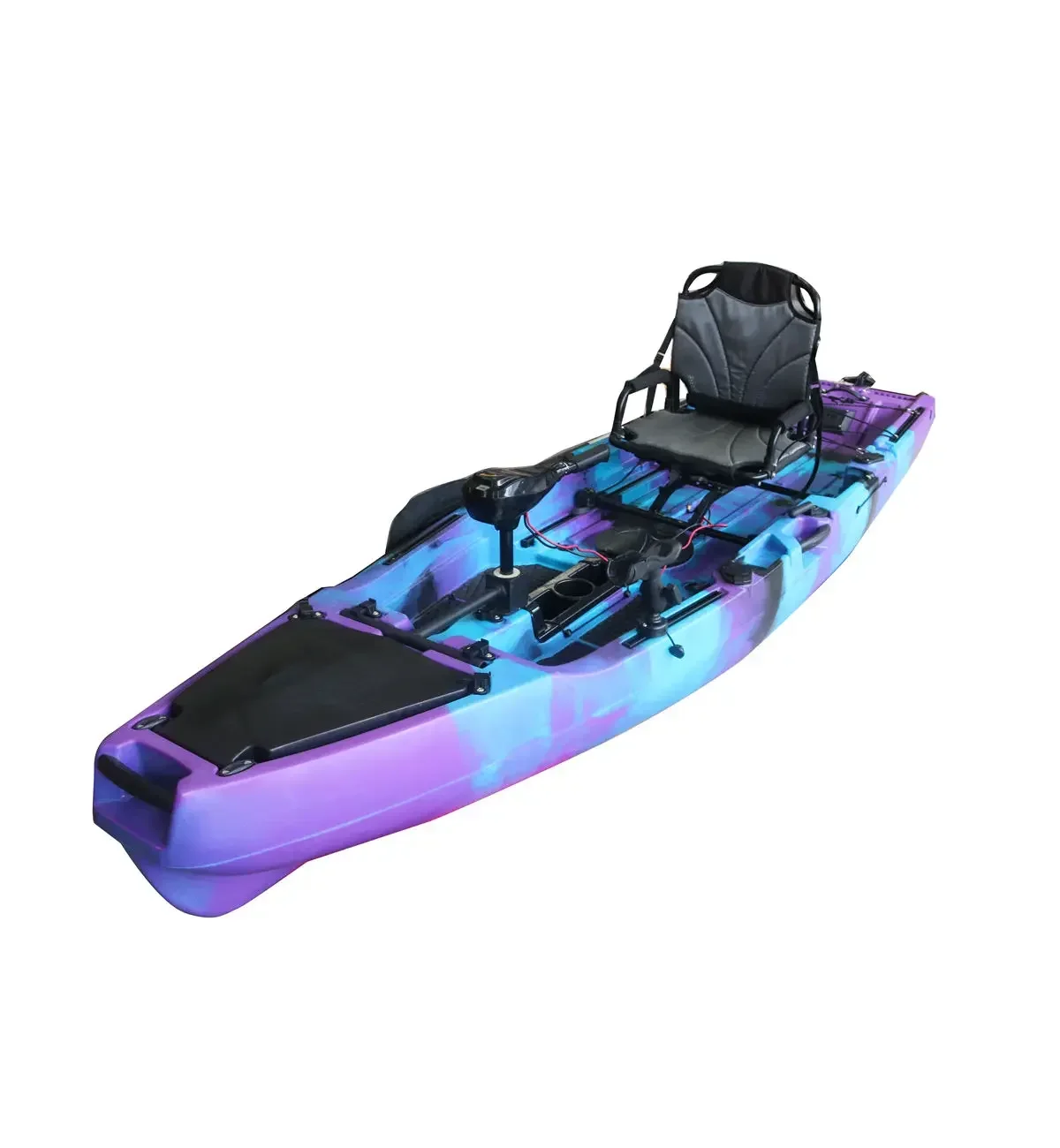 10.5ft Touring Sit on Top Single Canoa Kayak Fishing China Kayak Boat with Electric Motor