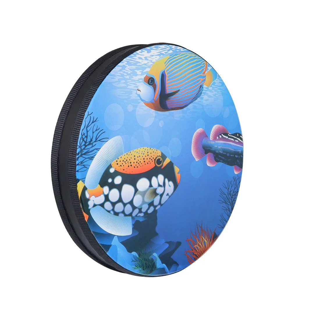 SLADE Orff Sea Wave Drum Tropical Fish Pattern Tambourine Ocean Music Sound Children Enlightenment Musical Toys Percussion Drum