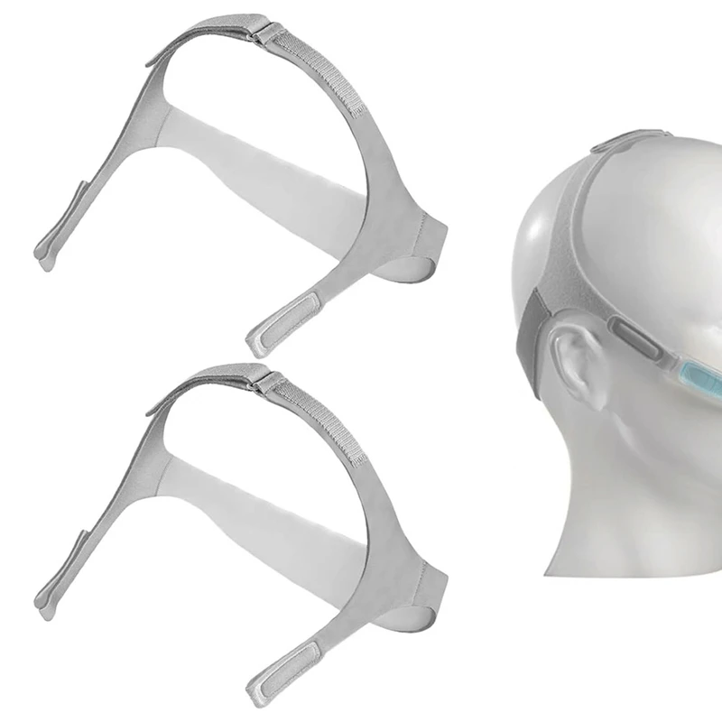 قطعتان من أغطية الرأس لقناع Nuance Pro CPAP، أشرطة أغطية الرأس البديلة المتوافقة مع أغطية الرأس Nuance Pro CPAP