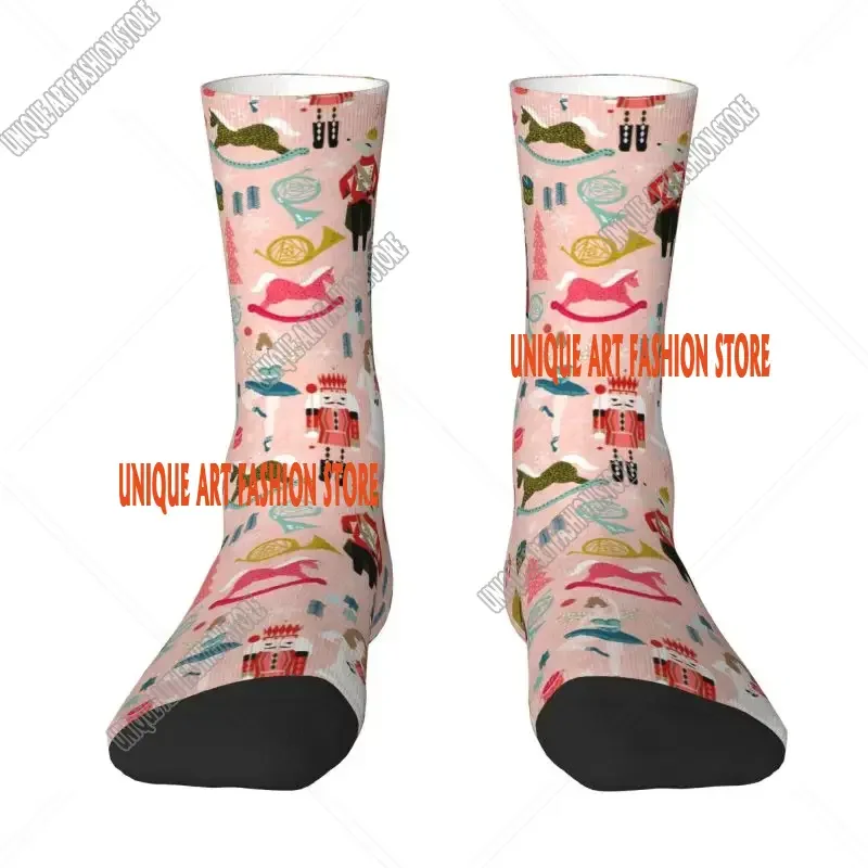 Nutcracker Ballet Dancer Men's Crazy Crew Socks Hip Hop Funny Spring Summer Autumn Winter Dress Socks