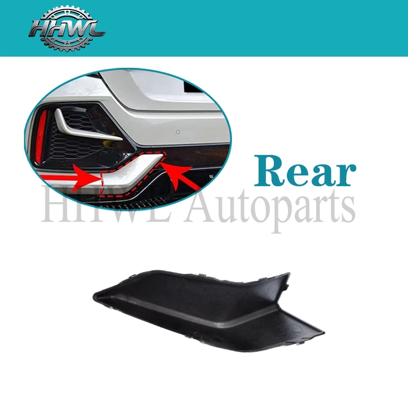 Rear Bumper Tow Hook Cap Cover For Honda Civic 2016-2021 10th Gen Hatchback FK4 FK7 Rear Bumper Tow Cap Black Red Blue White