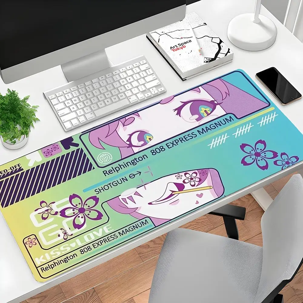 

Cartoon Mouse Pad Pink CSGO Print Stream Gamer Mousepad 400x900mm Antislip Keyboard Mouse Mats Rubber Deskmat Gaming Accessories