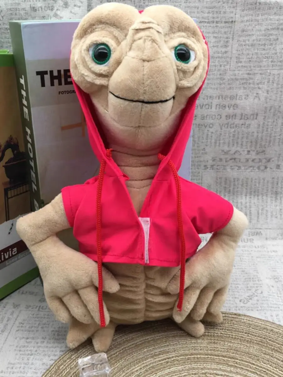 Cute 20cm E.T Plush Doll Toy Extra-Terrestrial Puppets with Cloth Plush Stuffed Doll Children Birthday Gifts