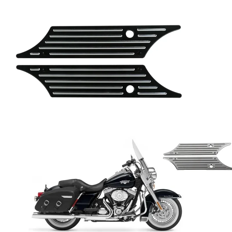 For Harley Touring Road King Street Electra Glide 1993-2013 CVO Ultra Classic Accesorios moto Saddlebag Latch Cover