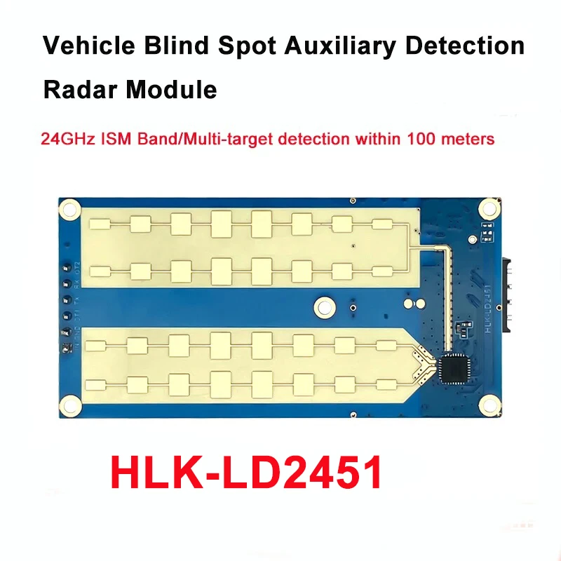 Free Shipping Hi-Link 24G Vehicle Range and Speed Millimeter Wave Radar HLK-LD2451 Vehicle Status Monitoring Sensor Module