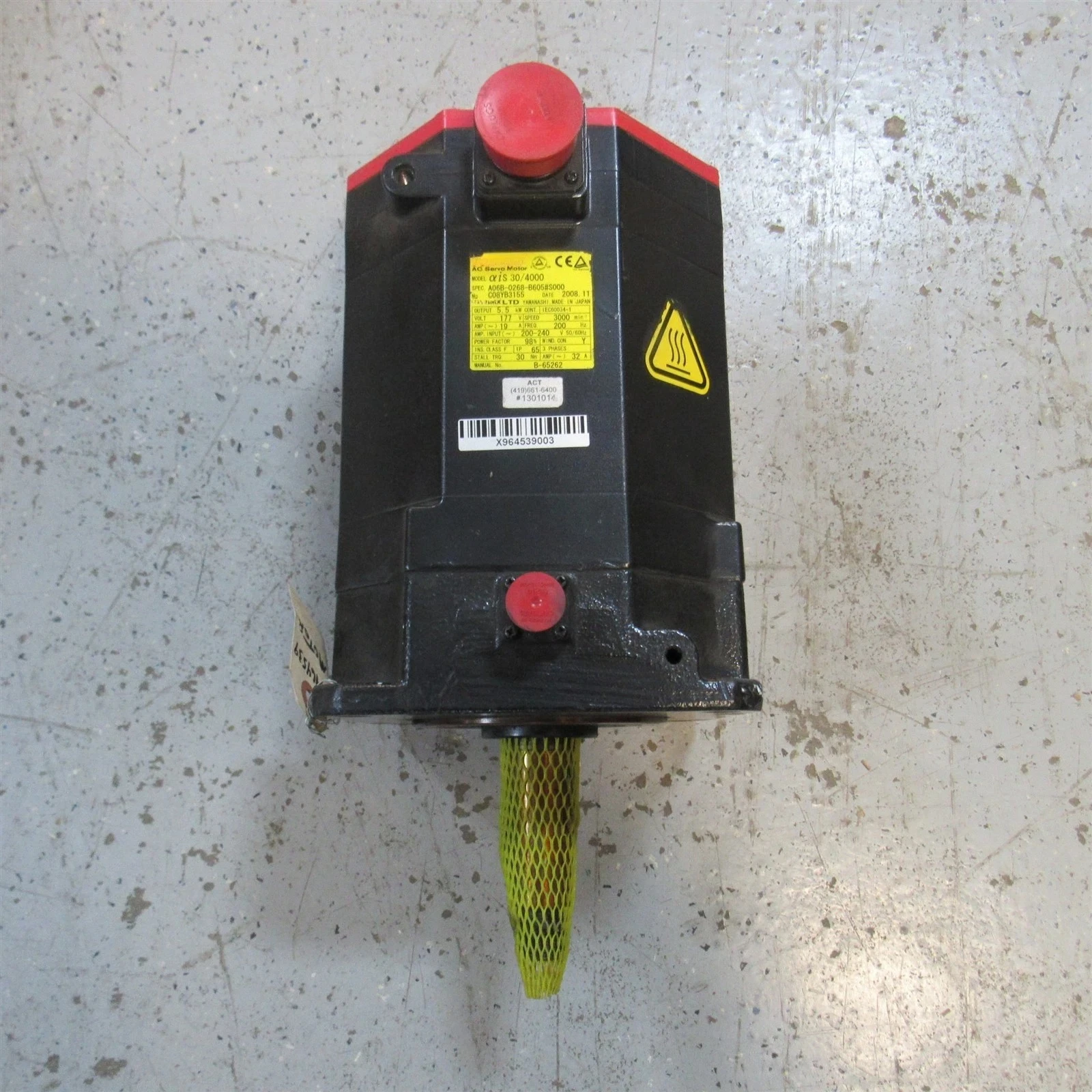 

A06B-0128-B075 A06B-0128-B077 Для Fanuc A06B-0128-B075 Б/У серводвигатель переменного тока