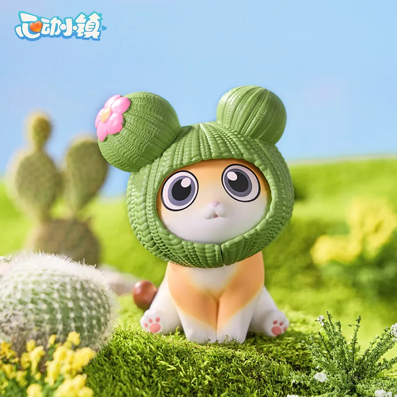 

Оригинальная игрушка-сюрприз Heartopia: милая фигурка кошки, модель для игр, украшение для рабочего стола, подарок на день рождения для девочки