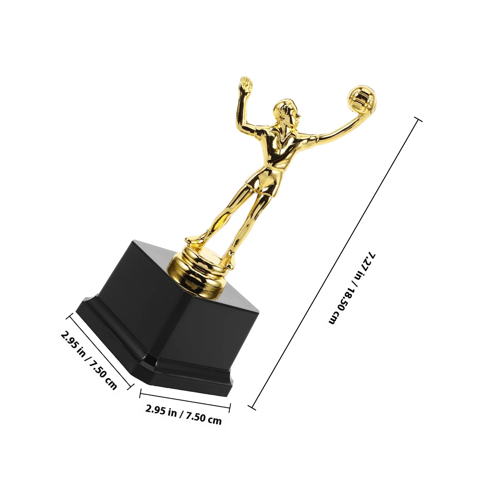 أكواب كأس الكرة الطائرة الصغيرة، جوائز رياضية بلاستيكية لحفلات الميدالية الذهبية الصغيرة، جوائز المشاركة