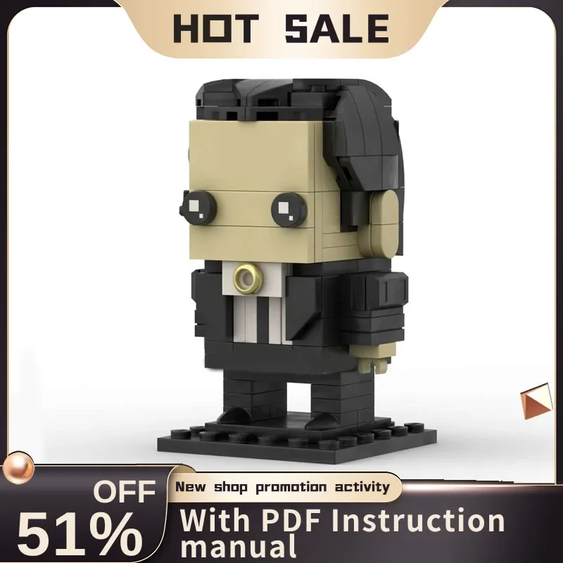 

New 137PCS Popular Pulp Fiction Series Character square head Figures set Model Blocks DIY creative ideas Kids Toys Birthday Gift