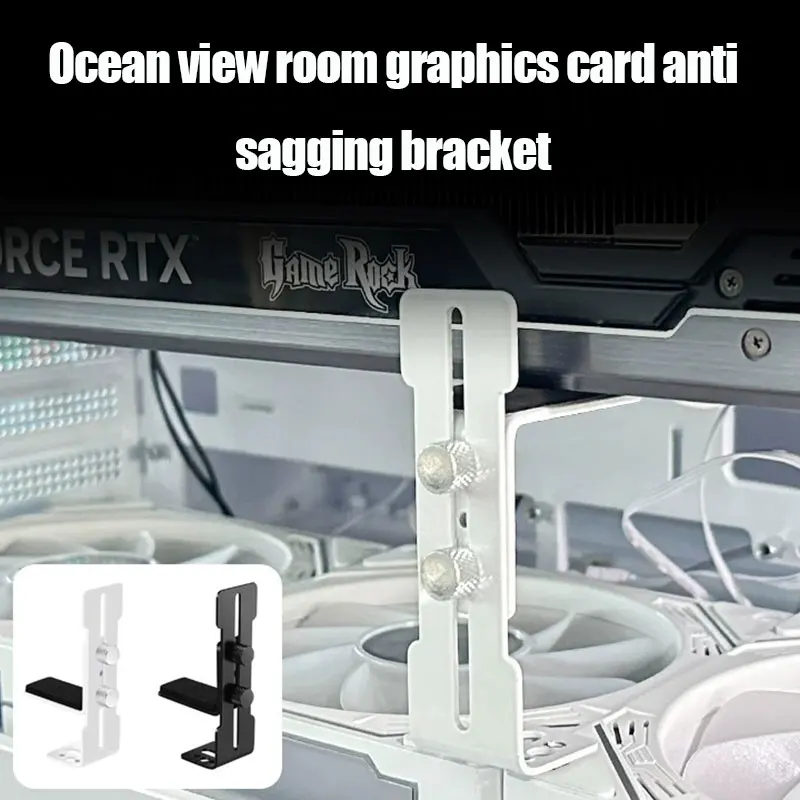 Adjustable GPU Brace Chassis Fan Position 12cm Graphics Card Holder Sliding 6-96mm Video Card Bracket for RTX 4090 4080