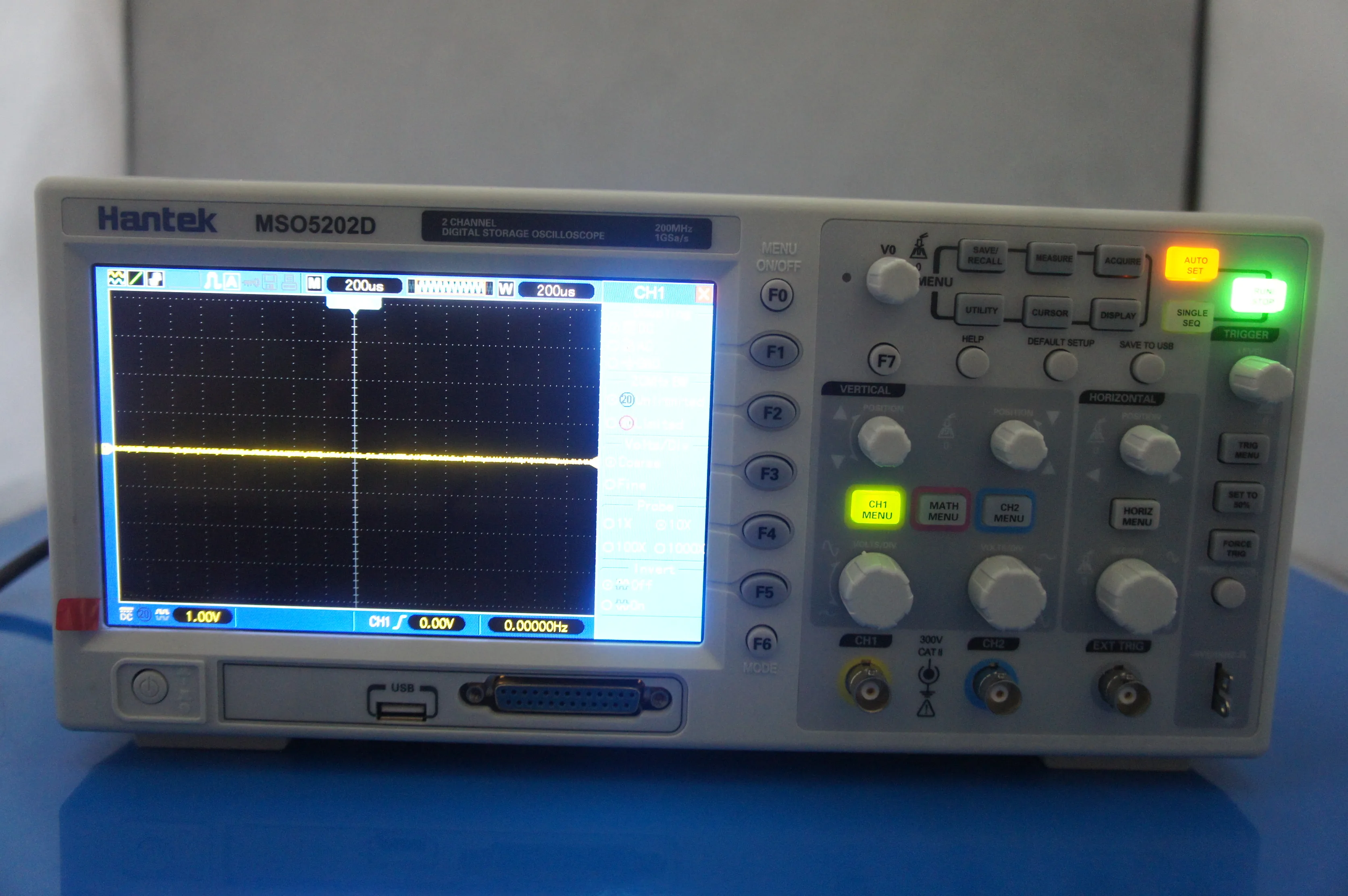 Hantek-オシロスコープロジックアナライザー,2in 1, 200mhz,2 ch,1 gsas,16ch,800x480,mso5202d