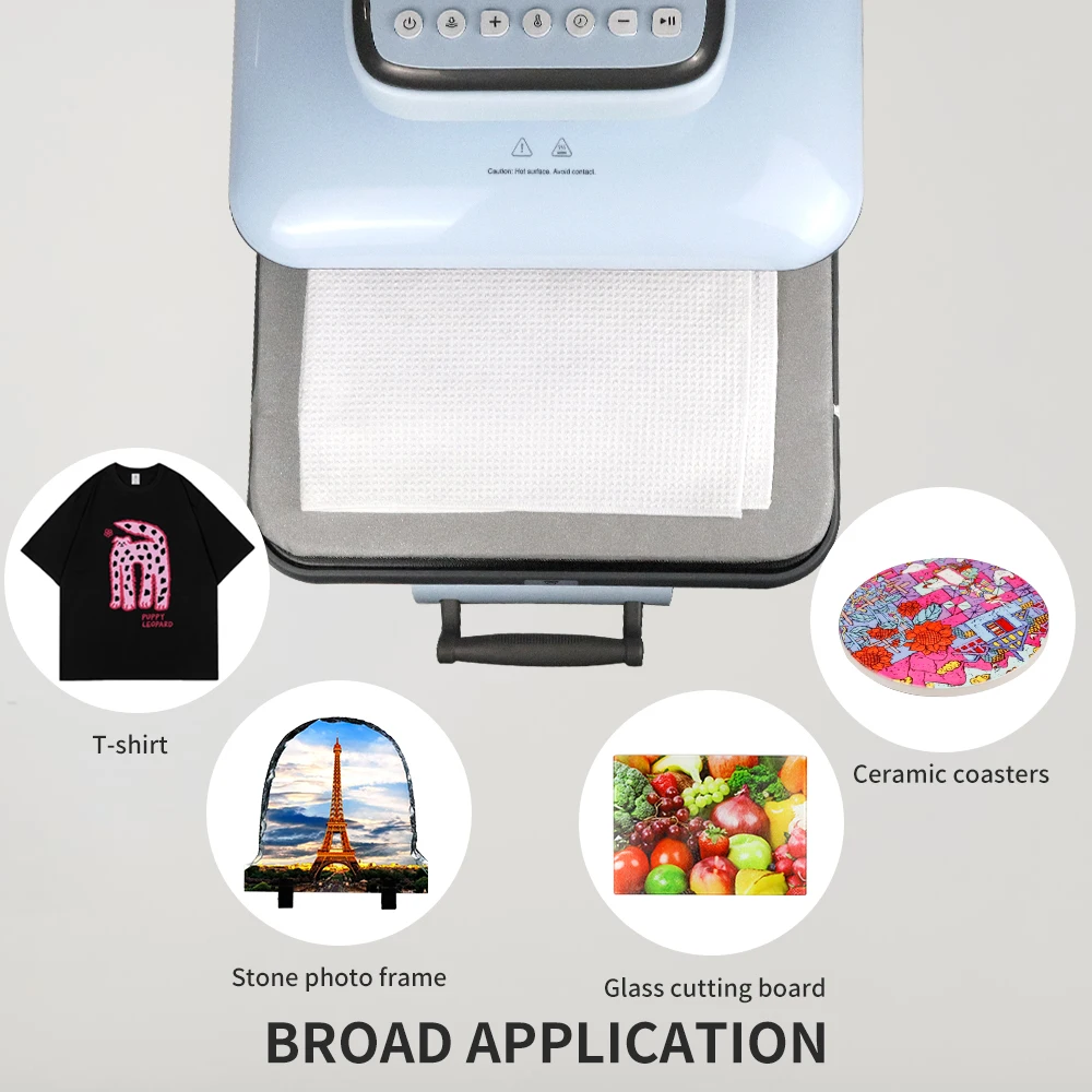 New Electric Intelligent Touch Panel Heat Transfer Machine Auto Press Auto Release Heat Press Printer With Pull Out Skateboard