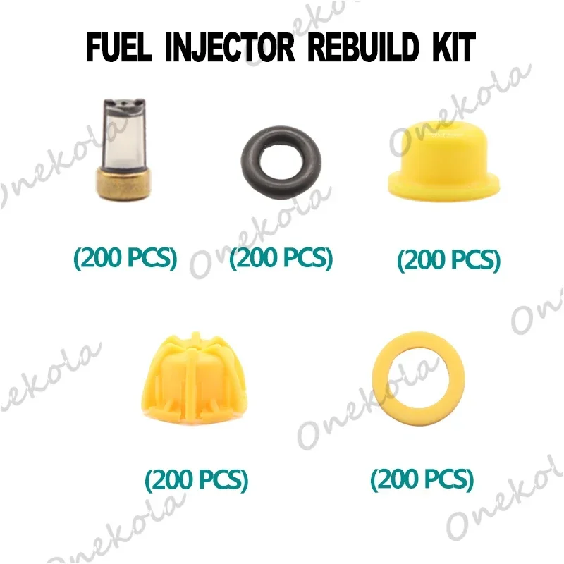 1000pieces Fuel Injector Service Repair Kit Filters Orings Seals Grommets for BMW Ford Dodge Bosch fuel injector 0280150943