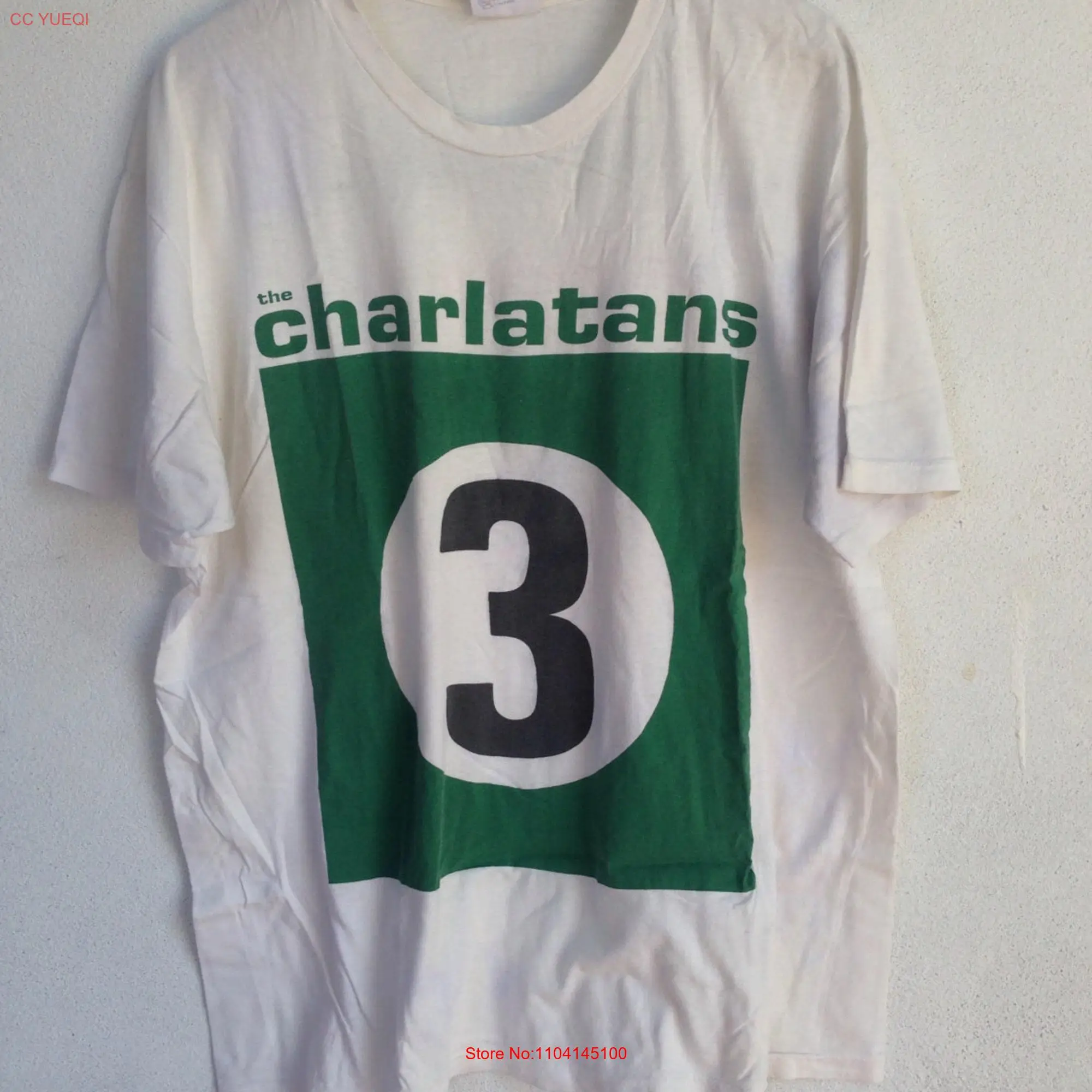 Vintage 90s The Charlatans this America's seen witnessed '91 tour concert promo band T Shirt XL long or short sleeves