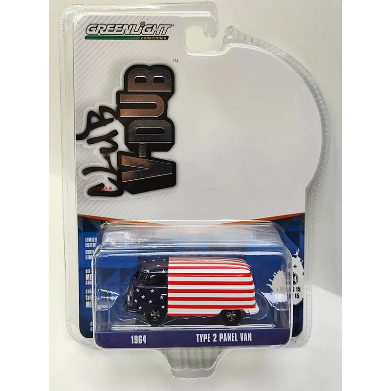

Модель автомобиля Greenlight 1:64, 1964, фургон типа 2, из сплава, статическая, для коллекции, декоративная, праздничный подарок, сувенир