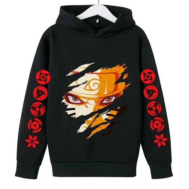 2024 Naruto anime children\'s hoodies-animated cotton hoodies for boys and girls ages 3-14