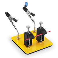 NEWACALOX Magnetic Helping Hand Soldering Third Hand Tool with Alligator Clips Flexible Metal Arms Electronic Repair Tool