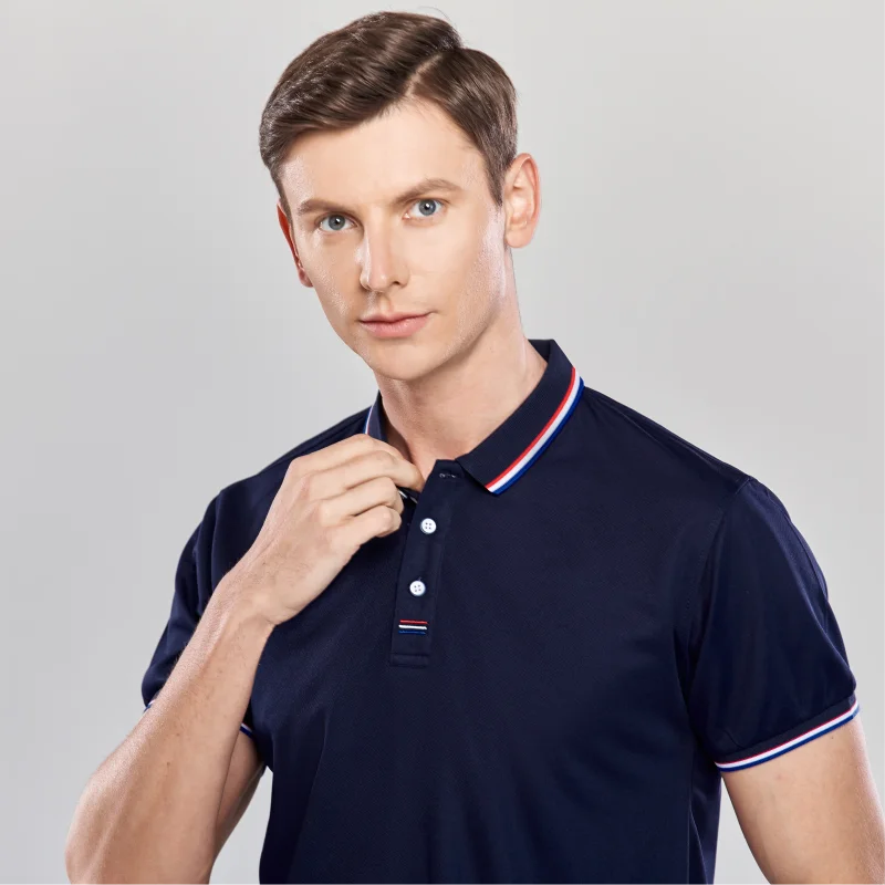 ELIKE-Polo de moda de verano para hombre y mujer, camiseta con logotipo bordado impreso personalizado, marca de la empresa, actividad grupal, 6