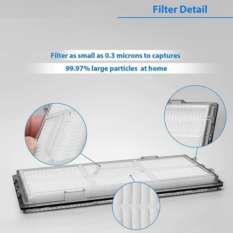 Cepillo de rodillo de repuesto, cepillos laterales, filtros HEPA para Roborock S7 T7 T7S, accesorios de Robot aspirador