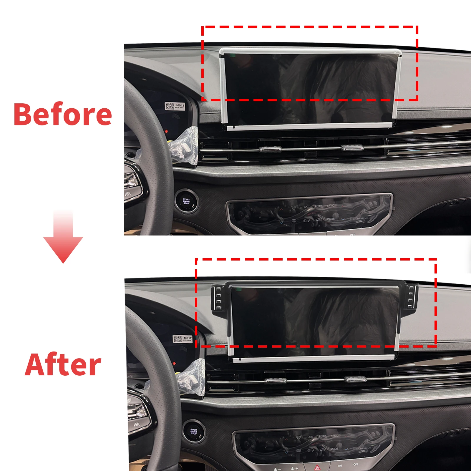 for KGM Rexton 2024 2025 2026 LHD RHD Auto Phone Holder Mount GPS Navigation Bracket Stable Car Accessories
