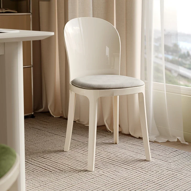 Nordic Acrylic Minimalist Designer Dining Chairs Ins Bedroom Cream Style Chairs Sillas De Comedor Dining Room Furniture