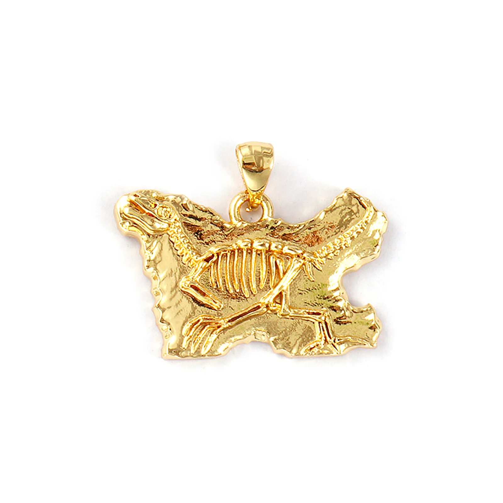 2PCs 8Seasons Creative Brass Fossil Charm For Jewelry Making 18K Real Gold Plated Bird Insect Turtle Animal Pendant DIY Findings