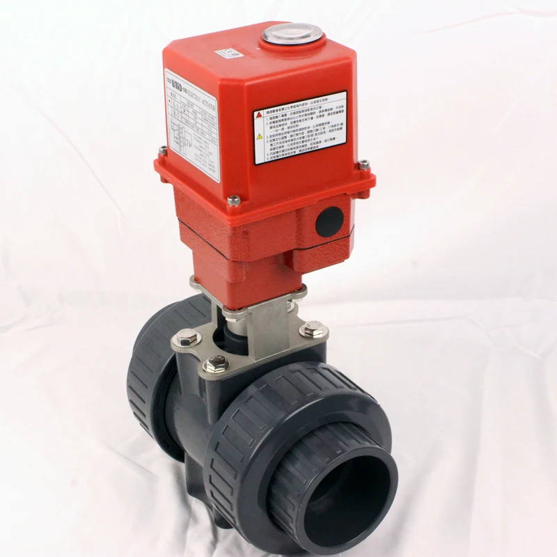 2-1/2inch UPVC Double Union Electric Ball Valve