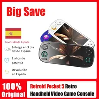 Retro Handheld Game Console Retroid Pocket 5 5.5-inch OLED HD SD865 Display Bluetooth 5.1 Android 5000mAh Battery Toy For Kids