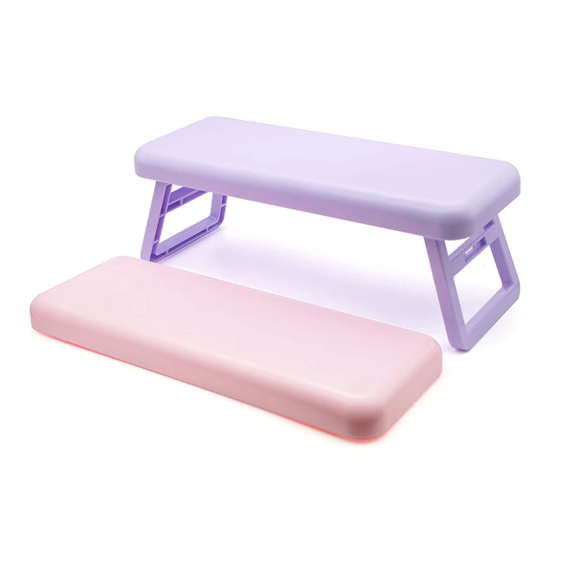 Foldable Nail Art Hand Pillow Plastic Manicure Table Hand Cushion Holder Armrests Portable Nail Art Stand