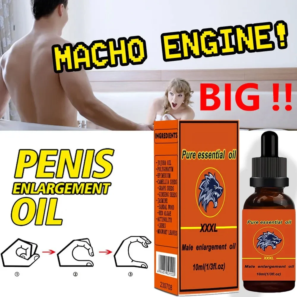 Aceite Esencial sexual para hombre, masaje Natural puro