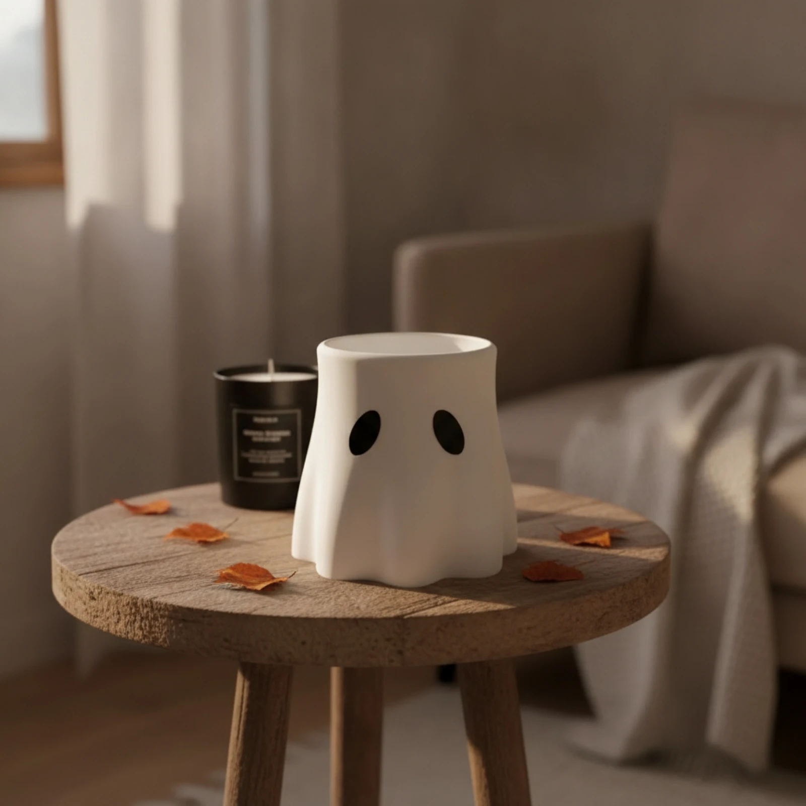 Ghost Planter Halloween Ghost Vase Sculptural Charming for Tabletop, Desk