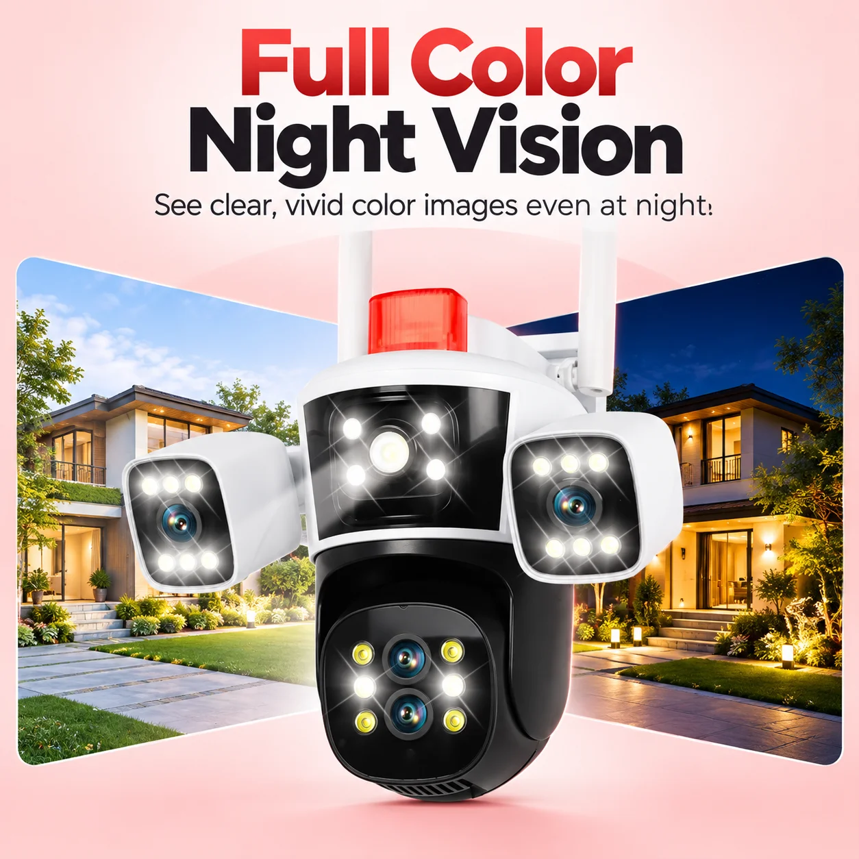 10X 4K 15MP Zewnętrzna Kamera – Home Security Flood Lights recenzja i cena