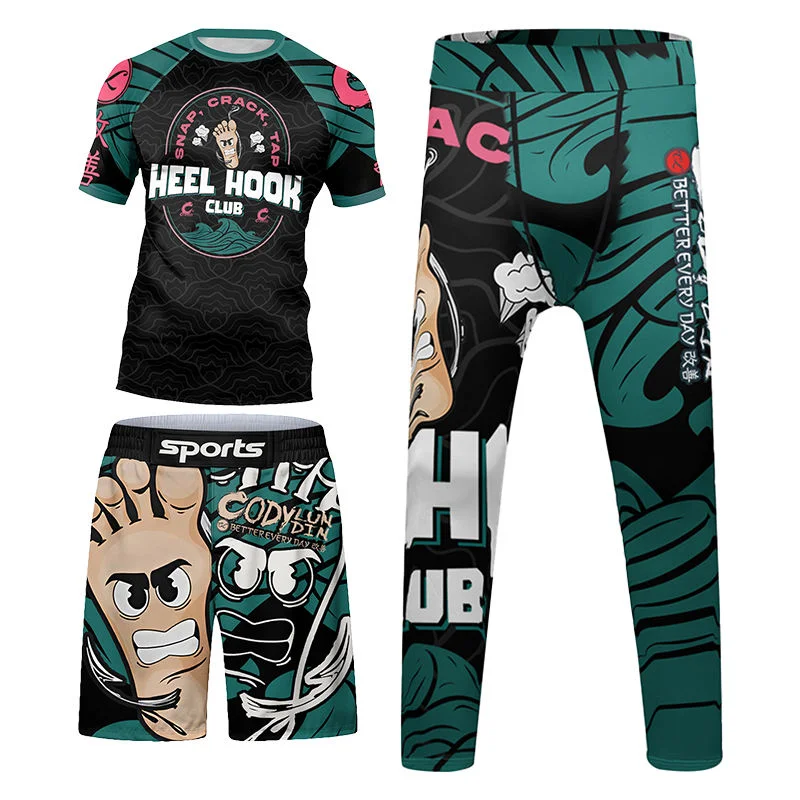 

Kid's MMA BJJ Muay Thai Sportswear Training Running Rashguard Boys Boxing Jiu Jitsu Sport Suit Gym Clothing Children Tracksuit