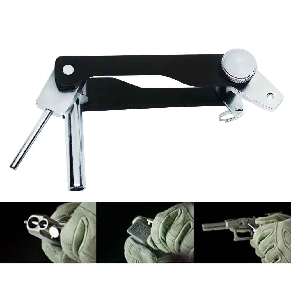 

Base Plate Removal Tool,Pin Punch Tool & Front Sight Removal tool All steel construction All In One Tool for GLOCK